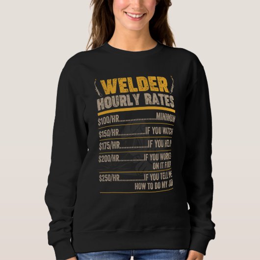 Welder Weldin Worker Ironsmith Blacksmith Experte Sweatshirt (Vorderseite)