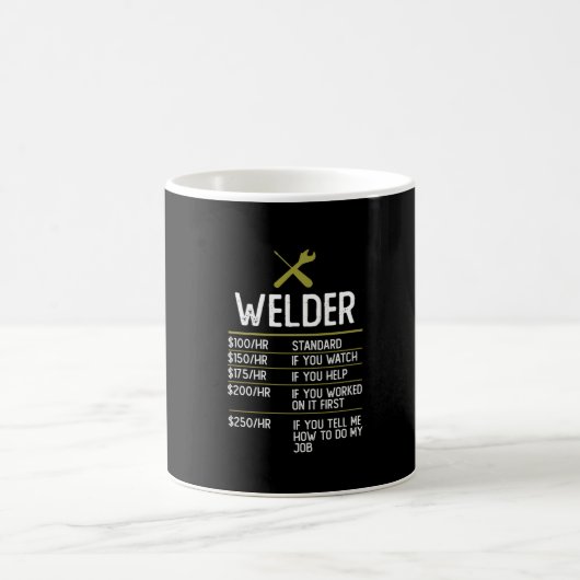Welder Welding Geschenk Präsentation Idee Kaffeetasse (Mittel)