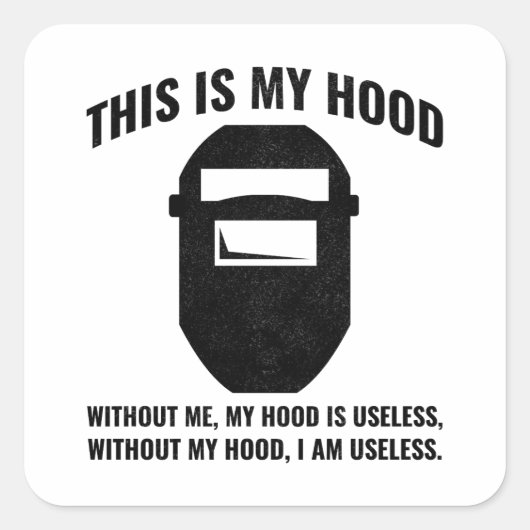 Welder Welding Weld Metal Ironworker Funny Quadratischer Aufkleber (Vorderseite)