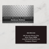 Welder-Worker-Logo | Stahlrivets Visitenkarte (Vorne/Hinten)