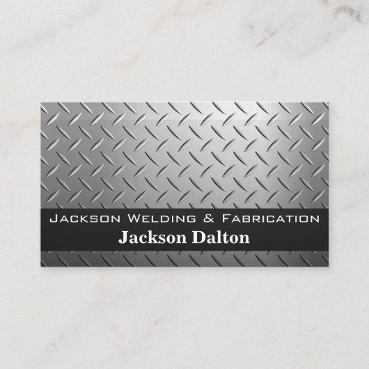 Welder-Worker-Logo | Stahlrivets Visitenkarte (Vorderseite)