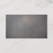 Welder Worker | Sparks | Steel Metallic Visitenkarte (Rückseite)