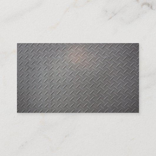 Welder Worker | Sparks | Steel Metallic Visitenkarte (Rückseite)