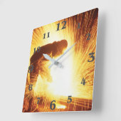 Welderbild für die Quadrat-Wand-Uhr Quadratische Wanduhr (Winkel)