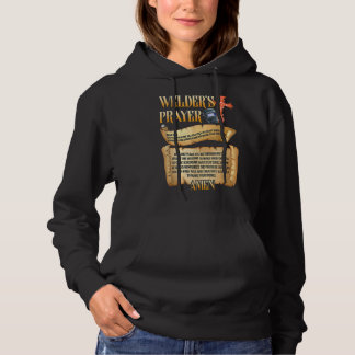 Welders Gebetsschau über mich schweigend Stahlarbe Hoodie