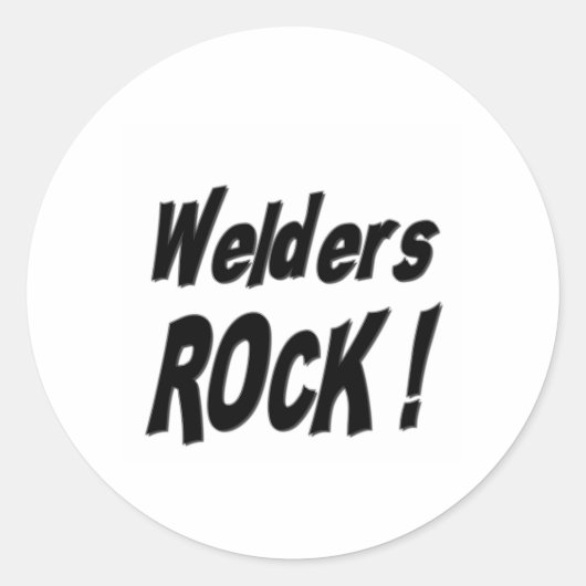 Welders Rock! Aufkleber (Vorderseite)