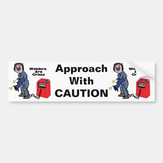 Welders sind verrückt autoaufkleber (Vorne)