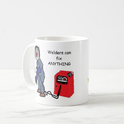 Welders sind verrückt kaffeetasse (Vorderseite Links)