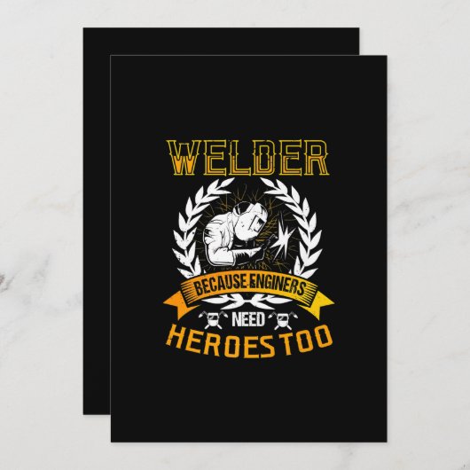Welding Beursache Engineers Need Heroes Too | Weld Ankündigung (Vorne/Hinten)