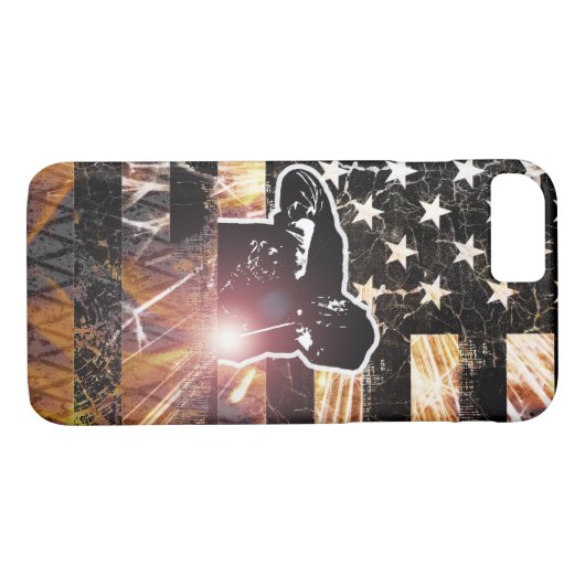 Welding Flag Sparks and Flames Case-Mate iPhone Hülle (Rückseite (Horizontal))