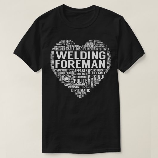 Welding Foreman Heart T-Shirt (Design vorne)