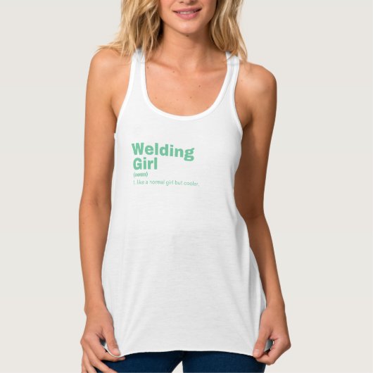 Welding Girl - Welding Tank Top (Vorderseite)