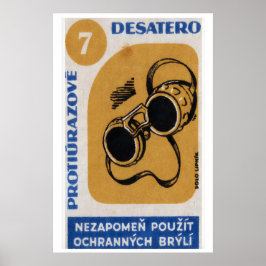 Welding Glasses - Matchbox Print - Aesthetic Wall Poster