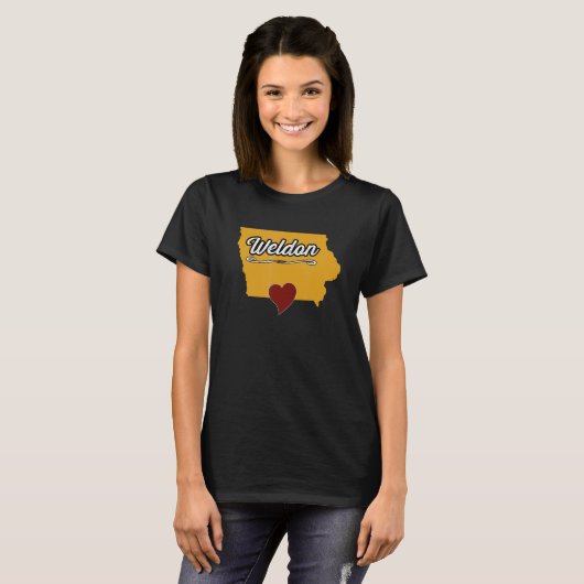 WELDON IOWA USA Niedlich Souvenir Merch US City S T-Shirt (Vorne ganz)