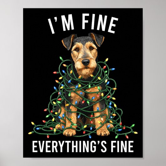 Welerrier Christmas I'm Fine Everything Is Fine Pr Poster (Vorne)