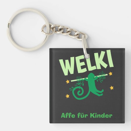 Welke der Affe  Schlüsselanhänger (Vorderseite)