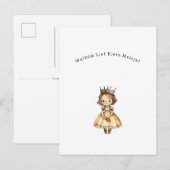 Welkom Lief Klein Meisje Nieuwe Baby Kaart Postkarte (Vorne/Hinten)