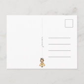 Welkom Lief Klein Meisje Nieuwe Baby Kaart Postkarte (Rückseite)