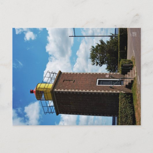 Welkom thuis, vuurtoren Willemstad Nederland. Postkarte (Vorderseite)