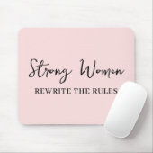 Well Behaved Women Don’t Make History Pink Mousepad (Mit Mouse)