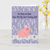 Well Card für Pet Pig Karte (Gelbe Blume)