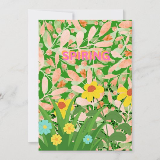 WELL COME SPRING. FEIERTAGSKARTE (Vorderseite)