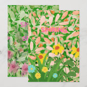 WELL COME SPRING. FEIERTAGSKARTE (Vorne/Hinten)