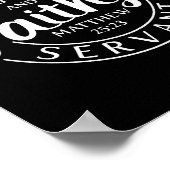 Well Done Good And Faithful Servant Matthew 25 23 Poster (Ecke)