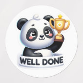 WELL DONE PANDA STICKER (Design 2)