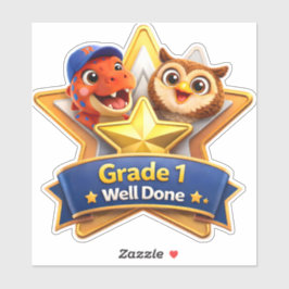 Well done with the owl and Rex custom vinyl achiev Aufkleber