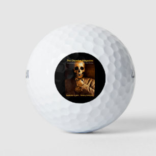 Well-dressed skeleton golfball