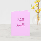 Well Jenelle Karte (Gelbe Blume)