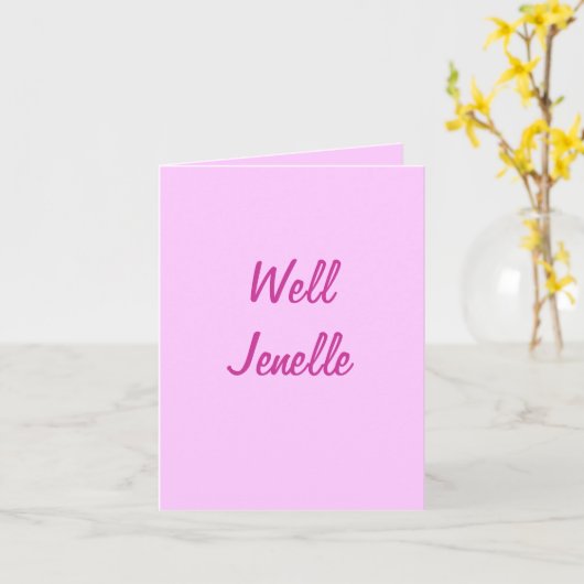 Well Jenelle Karte (Gelbe Blume)