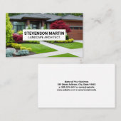 Well Manicured Landscape | Front Yard Residential Visitenkarte (Vorne/Hinten)