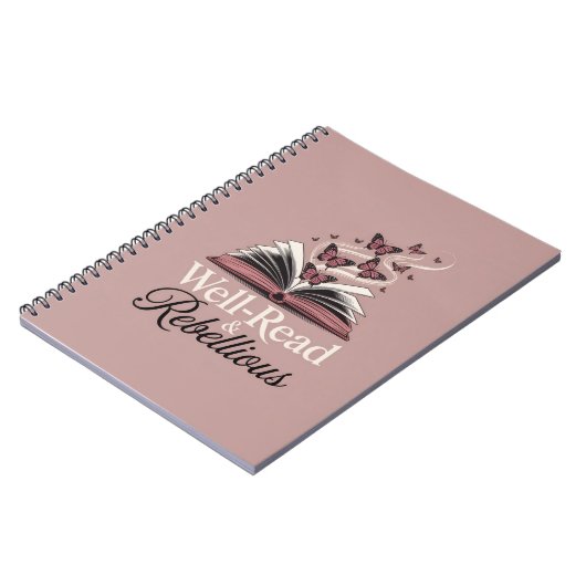 Well-Read & Rebellious - Book Lover Feminist Journ Notizblock (Linke Seite)