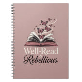 Well-Read & Rebellious - Book Lover Feminist Journ Notizblock (Vorderseite)
