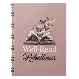 Well-Read & Rebellious - Book Lover Feminist Journ Notizblock