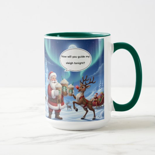 Well Rudolph? Christmas Mug AI Used Tasse (Rechts)