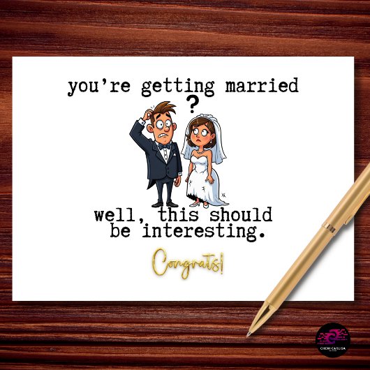 Well This Should Be Interesting Funny Engagement Karte