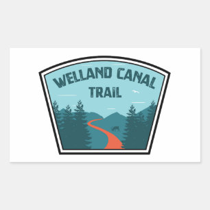 Welland-Kanal-Trail Ontario Kanada Rechteckiger Aufkleber