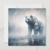 Wellbärenkarte Mitteilungskarte (Vorderseite)