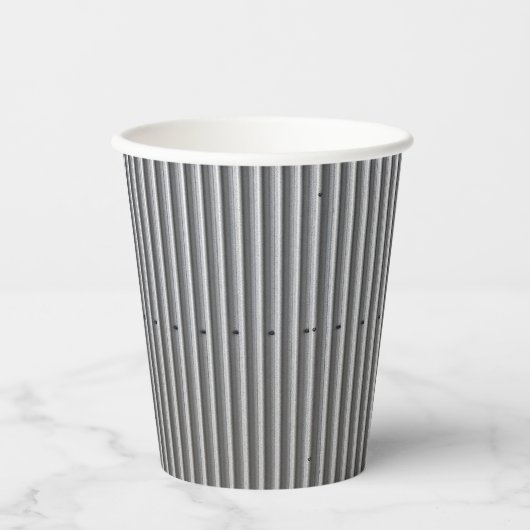 Wellblech Pappbecher (Vorderseite)