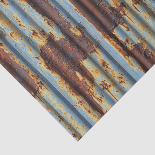 Wellblechdach aus glattem Muster Seidenpapier (Ausschnitt)