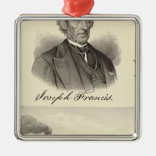 Wellblechdampfyacht Silbernes Ornament (Vorne)