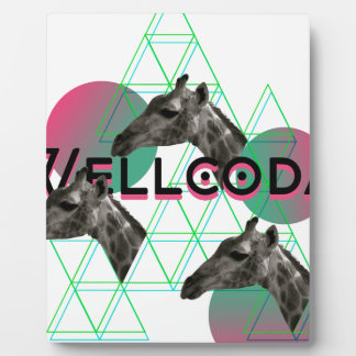 Wellcoda Apparel Wild Giraffe Tierleben Fotoplatte