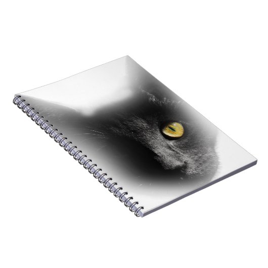 Wellcoda ein mit Augen schwarze Katzen-Freaky Notizblock (Rechte Seite)