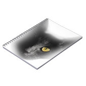 Wellcoda ein mit Augen schwarze Katzen-Freaky Notizblock (Linke Seite)