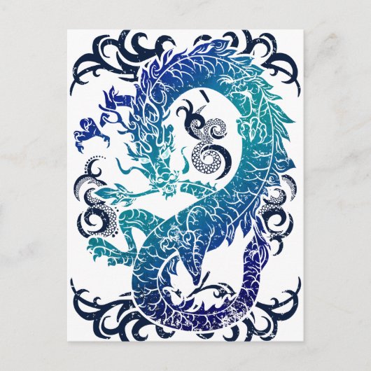 Wellcoda Fantasy Dragon Throne Myth Game Postkarte (Vorderseite)