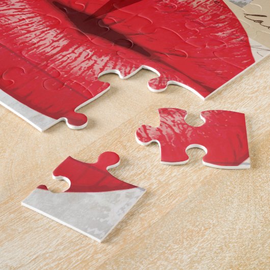 Wellcoda Merilyn Schönheits-Kunst-Monroe-Lippe Puzzle (Seite)