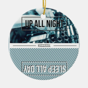 Wellcoda oben die ganze Nacht DJ Keramikornament